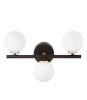 Настенный светильник Lumina Deco Marsiada LDW 6033-3 BK+F.GD фото 3