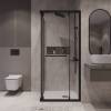 Душевой уголок Niagara Nova NG-6833-34BLACK профиль черный матовый, стекло прозрачное, 90x90x195 фото 4