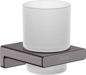 Стакан Hansgrohe AddStoris 41749340 шлифованный черный хром