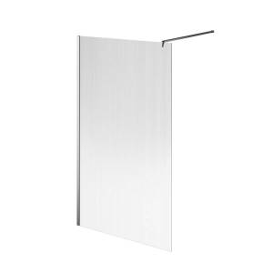 Душевая перегородка Kerama Marazzi Cristallo CT.120.WI.CR с рифленым стеклом, профиль хром, 120х210