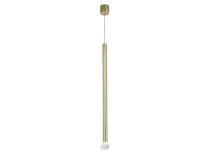 Подвесной хрустальный светодиодный светильник Newport Алсу 8131/S mat.light gold