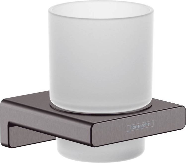 Стакан Hansgrohe AddStoris 41749340 шлифованный черный хром