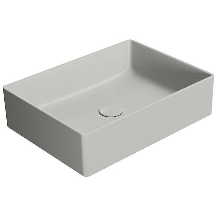 Раковина GSI Kube X 942917 50 см, серая матовая