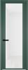 Межкомнатная дверь Profil Doors 2 AGP цвет профиля Зеленый воск, стекло безопасное 6 мм белый триплекс 800x2000