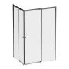 Душевой уголок AM.PM X-Joy W94G-403-12090-BТ Square Slide 120х90, черный, прозрачное