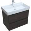 Тумба с раковиной Aquanet Nova Lite 75 305240 подвесная, дуб черный фото 4