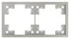 Двухместная рамка Rikett Standart 35820 PL платина