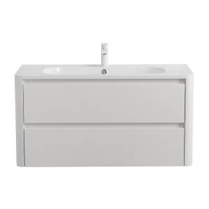 Тумба под раковину Cezares RELAX-1000-2C-SO-BL Bianco Lucido, 99.6x47.7x50