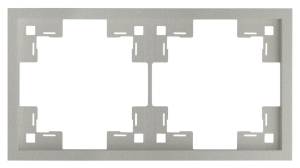 Двухместная рамка Rikett Standart 35820 PL платина