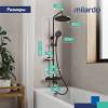 Душевая стойка Milardo Ideal Spa ILSBLTHM06 черный матовый фото 5