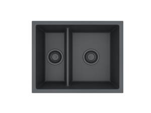 Мойка кухонная Alveus Granital Omni 50 1150071 Deep Black-G90 Be с сифоном, 55x45