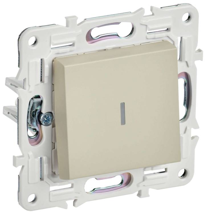 Выключатель 1-клавишный IEK Skandy SK-V10-1-10-K10 бежевый