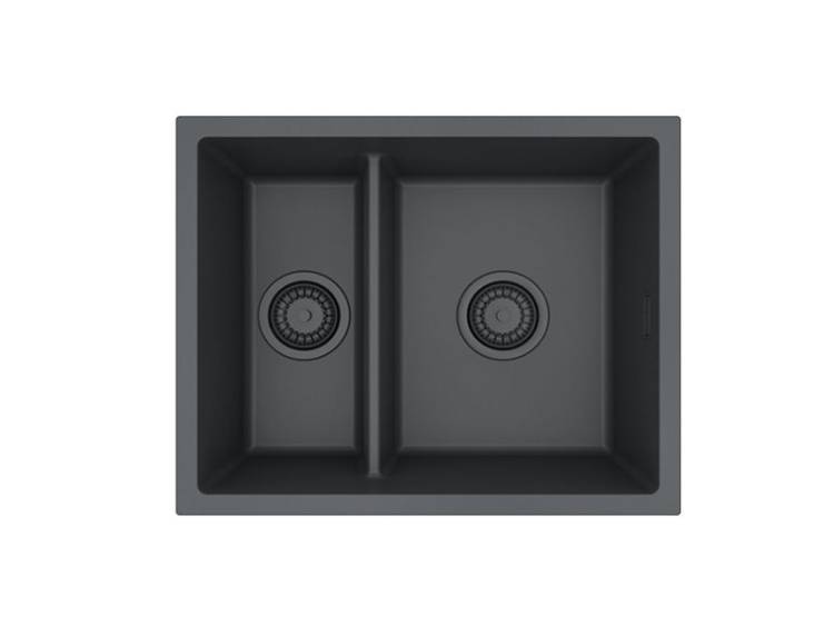 Мойка кухонная Alveus Granital Omni 50 1150071 Deep Black-G90 Be с сифоном, 55x45