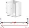 Душевая дверь в нишу Cezares Elena W B2 160 C Cr фото 7