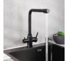Комплект Мойка кухонная РМС MR MR-5050BL c корзиной и дозатором + Смеситель РМС SUS125BL-017F-015 чёрный фото 7