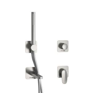 Душевой комплект Wasserkraft Spree A1451.272.274.275.100.276 никель, встраиваемый, с изливом, с лейкой