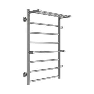 Полотенцесушитель водяной Terminus Аврора П8 50x80 правое подключение, с полкой, хром