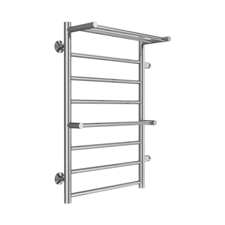 Полотенцесушитель водяной Terminus Аврора П8 50x80 правое подключение, с полкой, хром