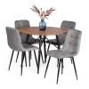 Стул Tetchair Chilly (mod. JSC-220) 21495 велюр/металл, dark grey (темно-серый) HLR24/черный фото 6