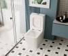 Унитаз-компакт Abber Rechteck AC1210 белый, безободковый фото 3