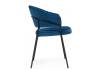 Стул на металлокаркасе Woodville Лео 672327 синий (H-58) / черный фото 3