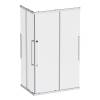Душевой уголок AM.PM Func W84G-403-12080-MТ Square Slide 120х80, матовый хром, прозрачное