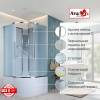 Душевая кабина AvaCan EM5010N без крыши, 100x100x208 фото 2