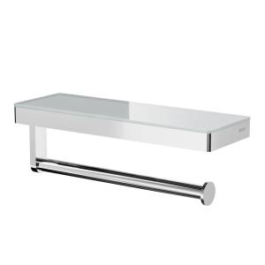 Полка Black&White GA-9603C с держателем для полотенец, хром