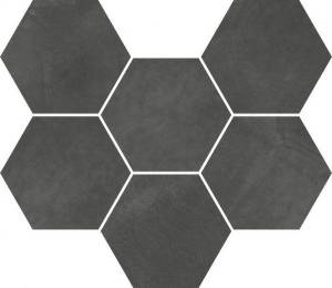 Мозаика Italon Continuum 620110000190 Petrol Mosaico Hexagon 25x29
