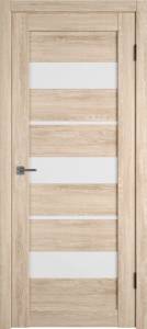 Межкомнатная дверь Владимирская Фабрика Дверей Atum 23 Sand Vellum стекло White Cloud 700x2000