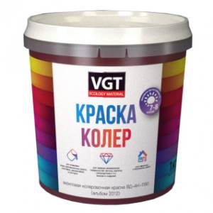Краска колеровочная для водно-дисперсионных красок VGT Альбом 2012 кирпично-красная 1 кг