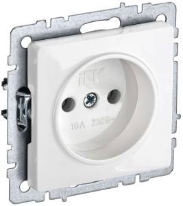Розетка 1-местная IEK Brite BR-R10-10-K01 белый