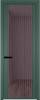 Межкомнатная дверь Profil Doors 3 AGP цвет профиля Зеленый воск, стекло безопасное 6 мм фиолетовое шпион 600x2000