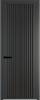 Межкомнатная дверь Profil Doors 3 AGP цвет профиля Серая ночь, стекло безопасное 6 мм монохром черный 700x2000