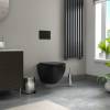 Унитаз подвесной Teymi Lina S Black T40111 безободковый, с сиденьем микролифт, черный матовый фото 3