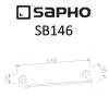 Полотенцедержатель SAPHO SAMBA 600 мм, хром фото 2