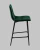 Стул полубарный Stool Group Одди Diamond AV 443PB-Cdf-9005(PP) темно-зеленый, велюр фото 4