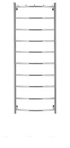 Полотенцесушитель электрический Secado Милан 4603777451059 1 К 120x60, L, хром