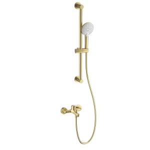 Смеситель для ванны Wonzon & Woghand WW-4560-BG с душевым гарнитуром, брашированное золото