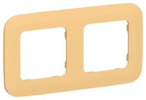 Рамка 2-постовая IEK Flite FI-M22-31-20-K90 золотарник