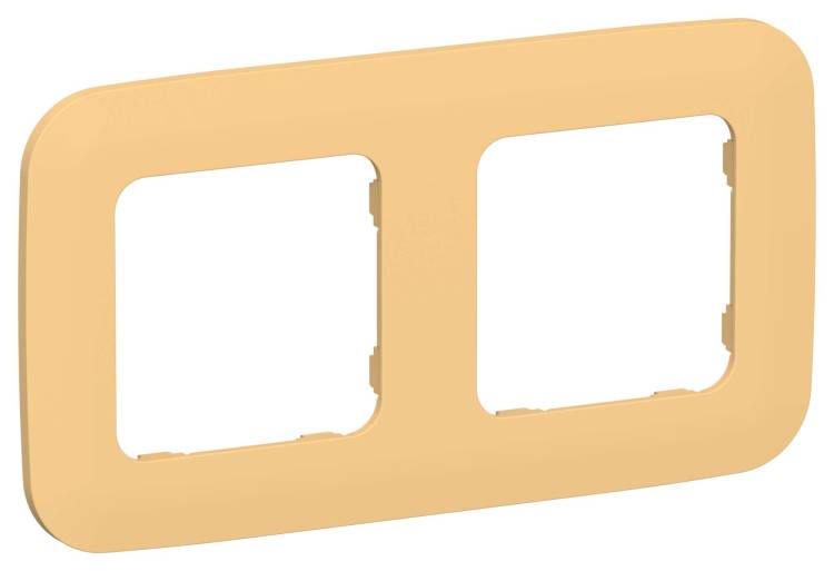 Рамка 2-постовая IEK Flite FI-M22-31-20-K90 золотарник