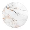 Стол Bradex Home Bravo RF 0857 calacatta matt (матовый), черный, керамогранит 140x140x75 фото 4