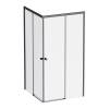 Душевой уголок AM.PM X-Joy W94G-403-100100-BТ1К профиль черный матовый, стекло прозрачное, 100x100