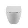 Унитаз подвесной Cezares Stylus-Tor CZR-6601-TH-TOR/CZR-089-SC безободковый, с сиденьем микролифт, белый фото 6