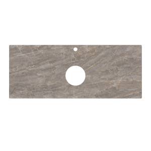 Столешница Kerama Marazzi Plaza PL1.VT280\120 для накладных раковин Парнас пепельный лаппатированный