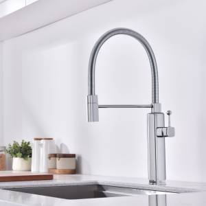 Смеситель для кухни Vincea VKF-101CH с гибким изливом, хром