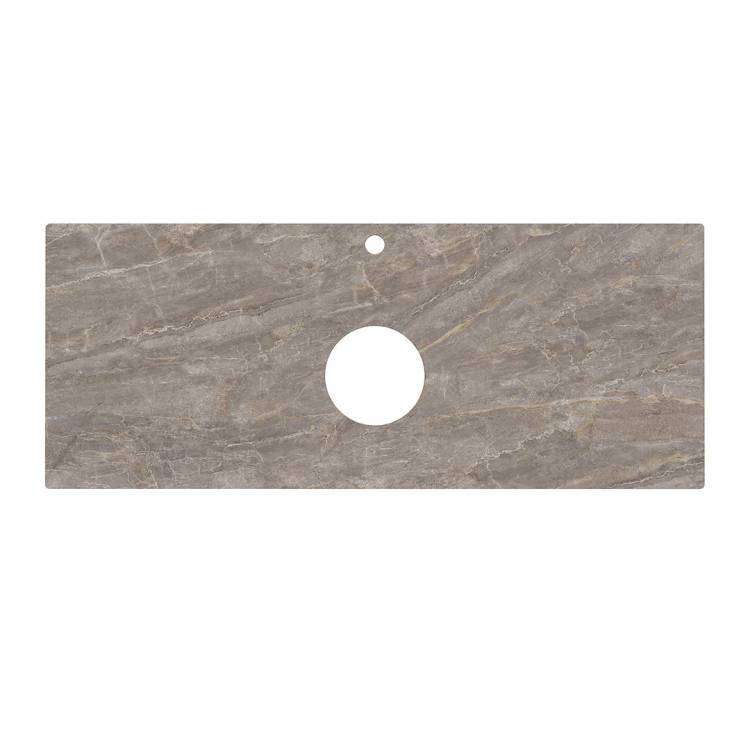 Столешница Kerama Marazzi Plaza PL1.VT280\120 для накладных раковин Парнас пепельный лаппатированный