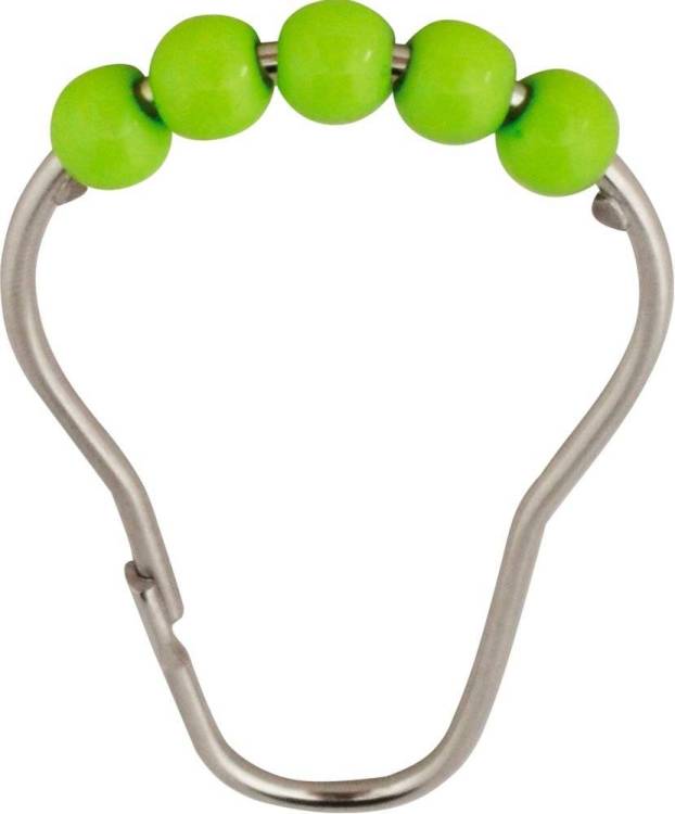 Крючки для шторы Ridder 49565 с зелёными шариками