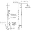 Душевая система Remer Elegance EQ32A8MPUFM30 хром, с термостатом фото 2