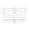 Раковина Cezares Eco CZR-8073-100 белый глянцевый, 101x46x15.5 фото 4